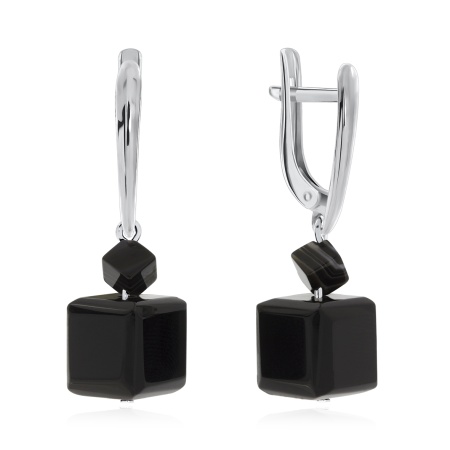 Купить оптом серьги из серебра с агатами 2340390384-20 от Krasnoe