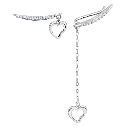 Купить оптом серьги из серебра с фианитами 2340204903л-5 от Krasnoe