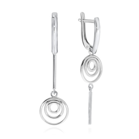 Купить оптом серьги из серебра без вставок 2340401261 от Krasnoe