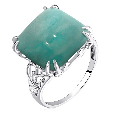 Купить оптом кольцо из серебра с амазонитом 1340371861 от Krasnoe