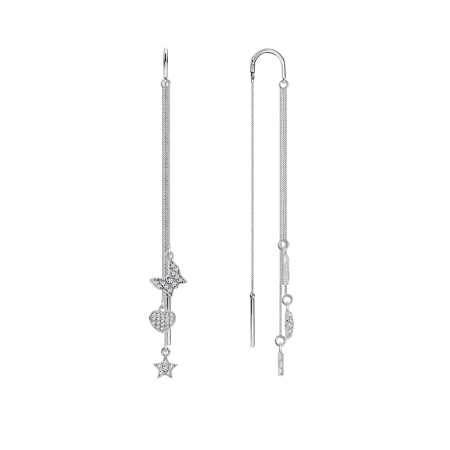 Купить оптом серьги из серебра с фианитами 2340201627л-6 от Krasnoe