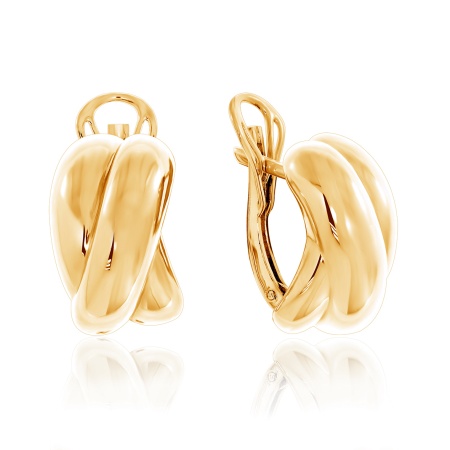 Купить оптом серьги из серебра без вставок 2320400594 от Krasnoe