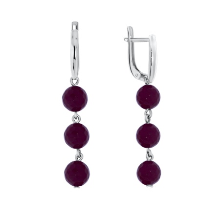 Купить оптом серьги из серебра с агатами 2340650632-37 от Krasnoe