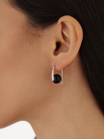 Купить оптом серьги из серебра с агатами 2340394926-20 от Krasnoe