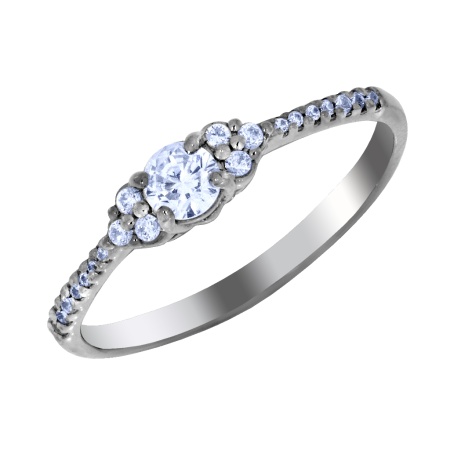 Купить оптом кольцо из серебра с фианитами 1340200210 от Krasnoe