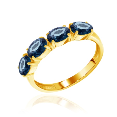 Купить оптом кольцо из серебра с топазами 1318071182-76 от Krasnoe