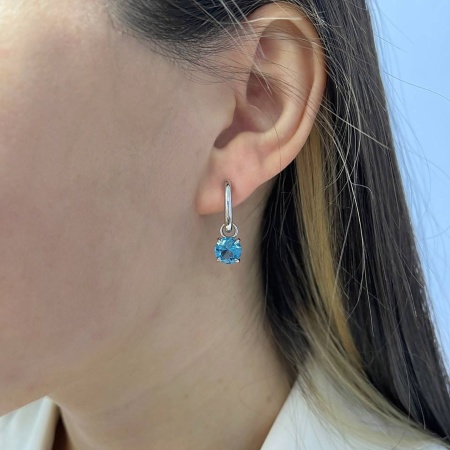 Купить оптом серьги из серебра с ситаллами 2340881784-78 от Krasnoe