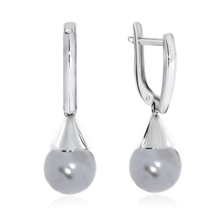 Купить оптом серьги из серебра с жемчугами 2340240868-21 от Krasnoe