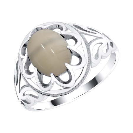 Купить оптом кольца из серебра с агатом 1340395784-21 от Krasnoe