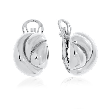 Купить оптом серьги из серебра без вставок 2340400595 от Krasnoe