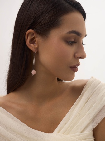 Купить оптом серьги из серебра с кварцем 2340100710-6-30 от Krasnoe