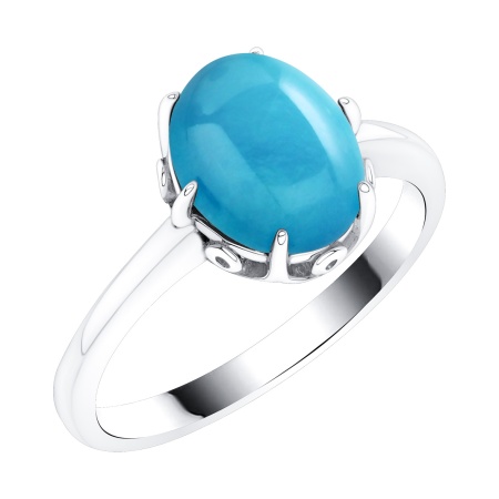 Купить оптом кольцо из серебра с бирюзой 1340315771 от Krasnoe
