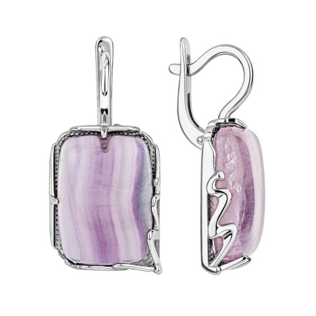 Купить оптом серьги из серебра с флюоритами 2340575164 от Krasnoe