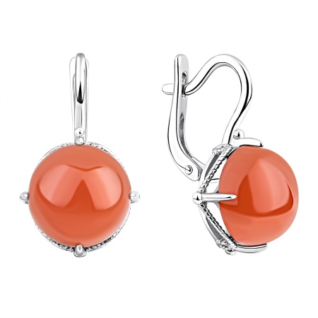 Купить оптом серьги из серебра с агатами 2340395040-31 от Krasnoe