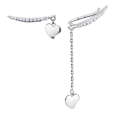 Купить оптом серьги из серебра с фианитами 2340204903л-4-9 от Krasnoe