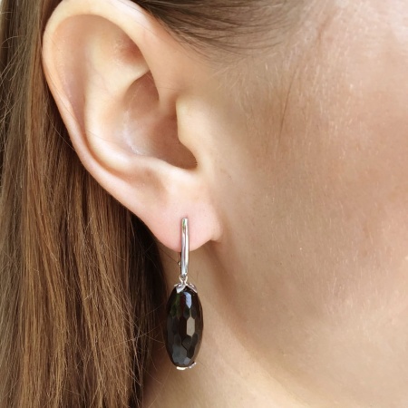 Купить оптом серьги из серебра с агатами 2340390307-20 от Krasnoe