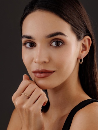 Купить оптом серьги из серебра с цитринами 2340111315 от Krasnoe