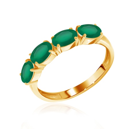 Купить оптом кольцо из серебра с агатами 1318391182-60 от Krasnoe