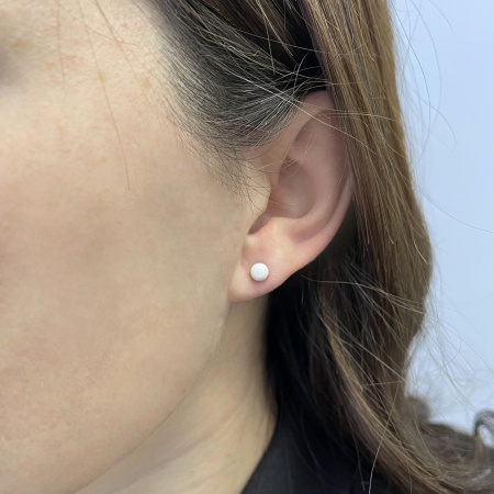 Купить оптом пусеты из серебра с агатами П340392650-10 от Krasnoe