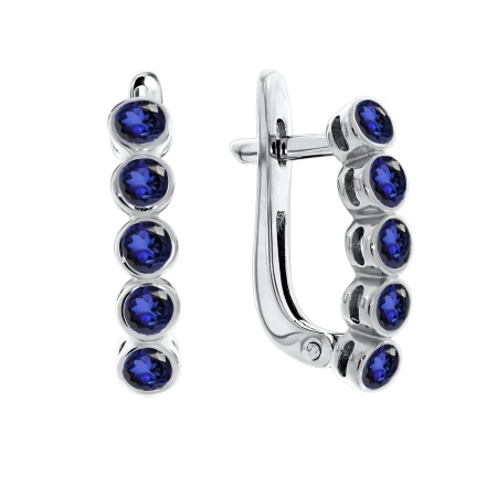 Купить оптом серьги из серебра с ситаллами 2340881316л-82 от Krasnoe