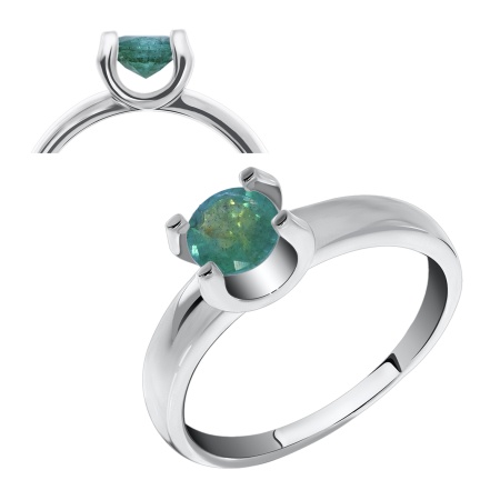 Купить оптом кольцо из серебра с бериллом 1340010050 от Krasnoe