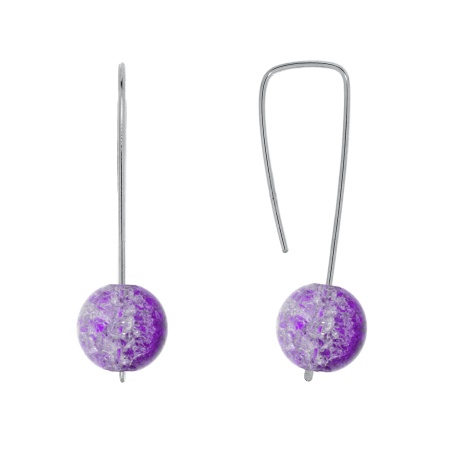 Купить оптом серьги из серебра с кристалл ювелирныйами 2340291062-30 от Krasnoe