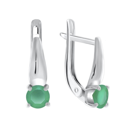 Купить оптом серьги из серебра с агатами 2340390257-60 от Krasnoe