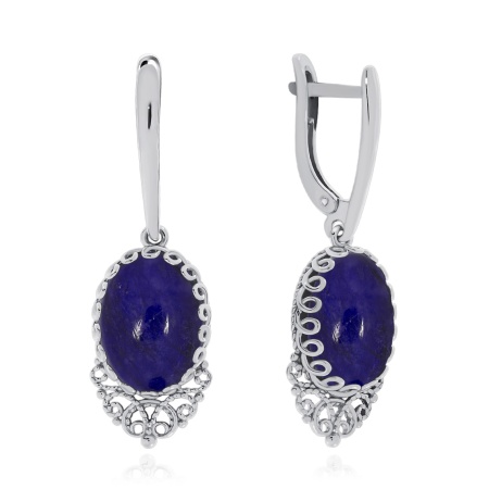 Купить оптом серьги из серебра с агатами 2340391946-80 от Krasnoe