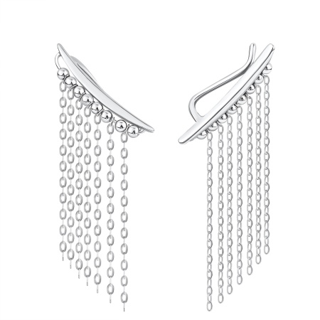 Купить оптом серьги из серебра без вставок 2340404904 от Krasnoe