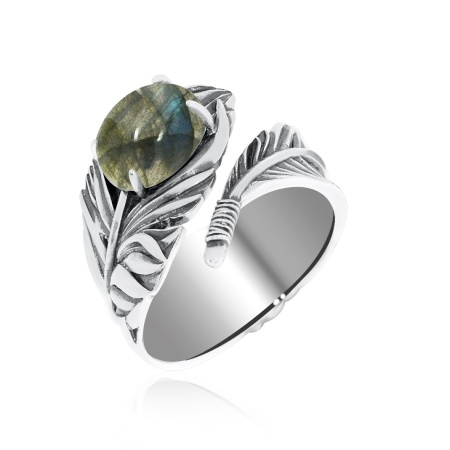 Купить оптом кольцо из серебра с лабрадоритом 1310Л01601 от Krasnoe