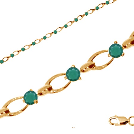 Купить оптом браслет из серебра с агатами 3392044435-17 от Krasnoe