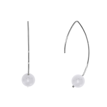 Купить оптом серьги из серебра с жемчугами 2340051063 от Krasnoe