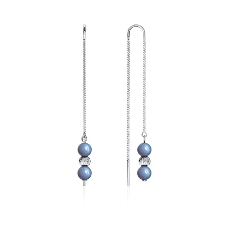 Купить оптом серьги из серебра с танзанитами 2340960714-1 от Krasnoe