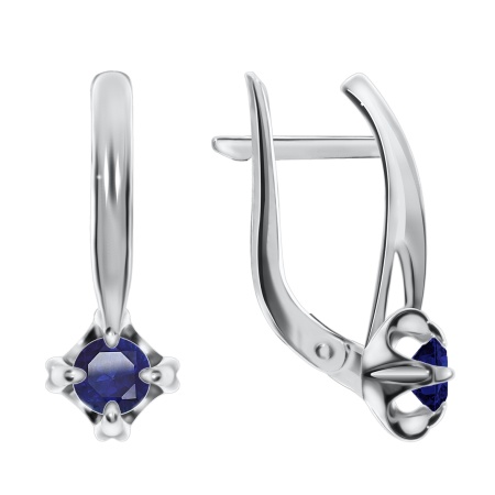 Купить оптом серьги из серебра со шпинелью 2340210018-1-80 от Krasnoe