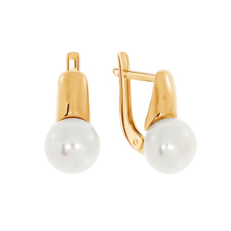 Купить оптом серьги из серебра с жемчугами 2320051392 от Krasnoe