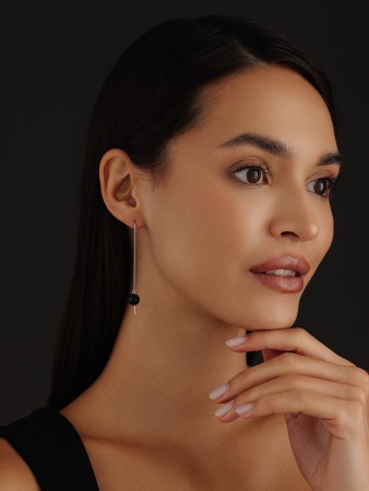 Купить оптом серьги из серебра с агатами 2340390712-1-20 от Krasnoe