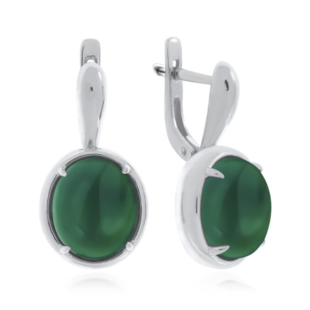 Купить оптом серьги из серебра с агатами 2340391838-60 от Krasnoe