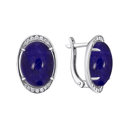 Купить оптом серьги из серебра с агатами и фианитами 2340391968л-80 от Krasnoe