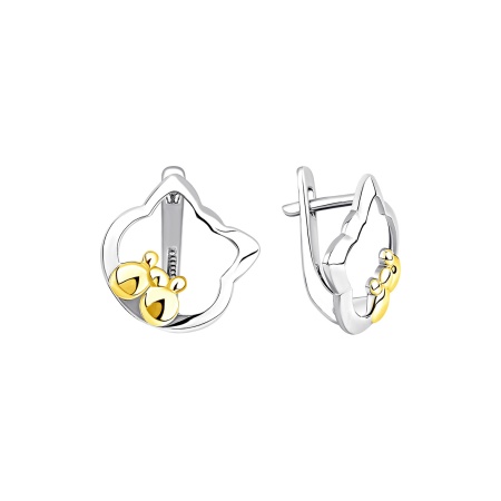 Купить оптом серьги из серебра без вставок 2350405201 от Krasnoe