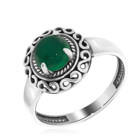 Купить оптом кольцо из серебра с агатом 1310392112-60 от Krasnoe