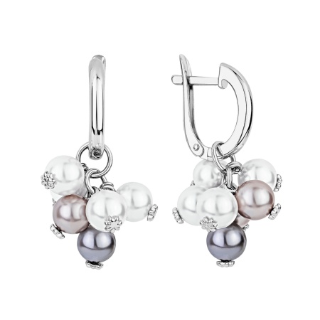 Купить оптом серьги из серебра с жемчугами 2340244883-29 от Krasnoe