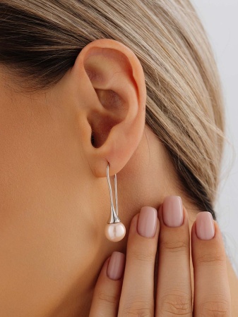 Купить оптом серьги из серебра с жемчугами 2340244211-46 от Krasnoe