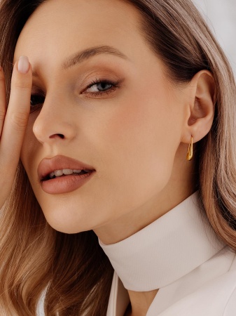 Купить оптом серьги из серебра без вставок 2318405037 от Krasnoe