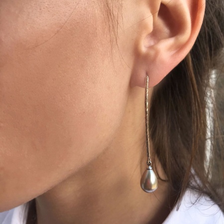 Купить оптом серьги из серебра с жемчугами 2340241080-21 от Krasnoe