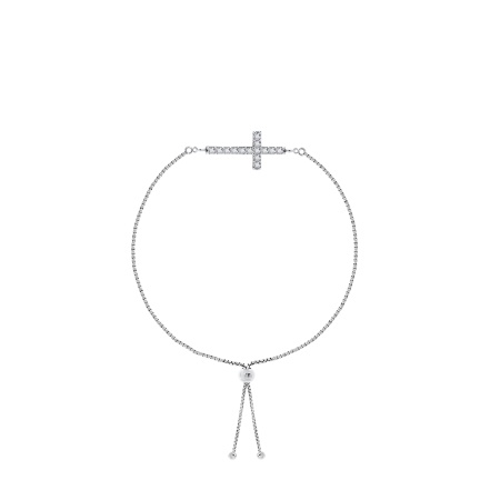 Купить оптом браслет из серебра с фианитами 4340202744л-14 от Krasnoe