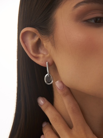 Купить оптом серьги из серебра без вставок 2340405307 от Krasnoe