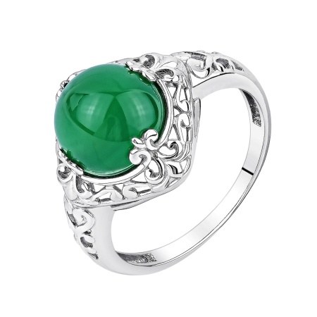 Купить оптом кольцо из серебра с агатом 1340395701-60 от Krasnoe