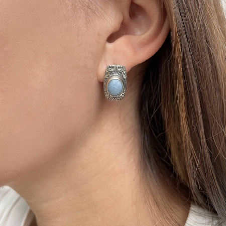 Купить оптом серьги из серебра с виоланами 2310В01370 от Krasnoe