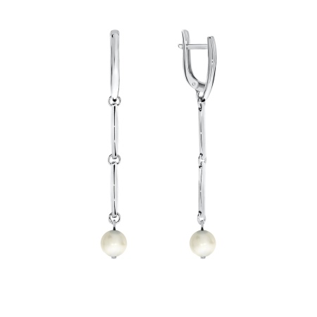 Купить оптом серьги из серебра с жемчугами 2340240736 от Krasnoe