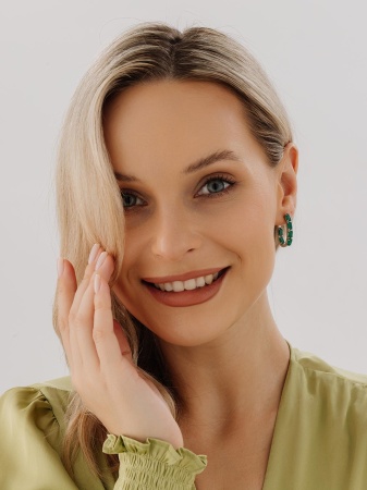 Купить оптом серьги из серебра с агатами 2340391182-60 от Krasnoe